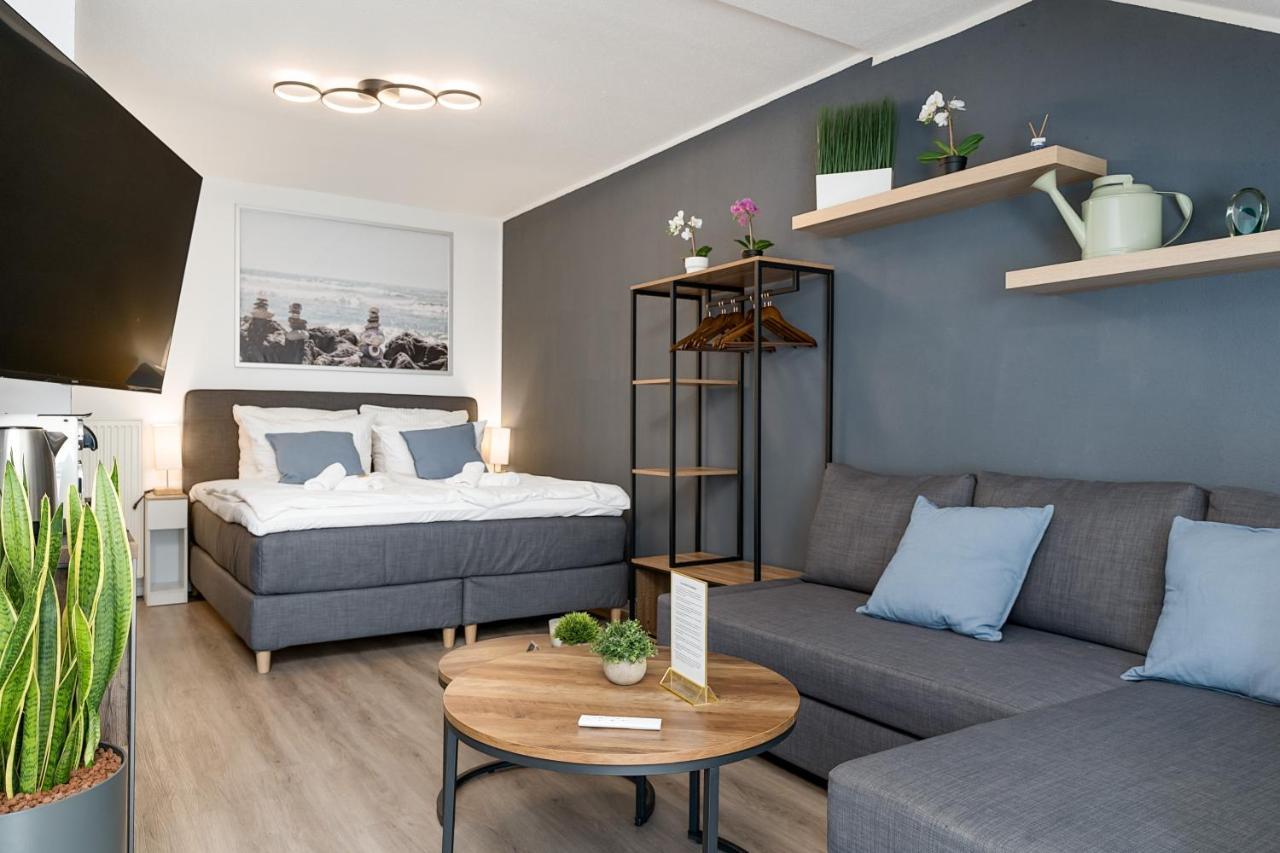 Federnest - Luxus-studio - Kingsize Boxspringbett - Home-office Mit Monitor Und Drucker - 11 Min Hbf *