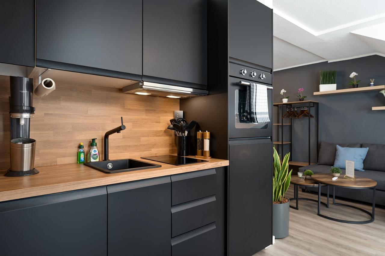 Apartment Federnest - Luxus-studio - Kingsize Boxspringbett - Home-office Mit Monitor Und Drucker - 11 Min Hbf